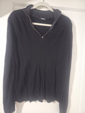 Murano Black Quarter-Zip Sweater